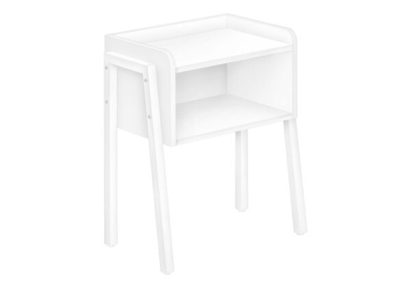 Accent Table, Side Contemporary & Versatile Placement - White