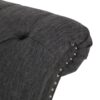 Chaise Lounge With Button Tufted Diamon Stitch - Charcoal - Image 10