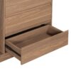 Wardrobe With 4 Drawers And 3 Shelves - Espresso - Image 8
