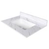 Elegant Bathroom Vanity Top With Undermount Sink - White Sintered Stone - Image 4