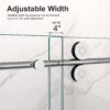 Frameless Single Sliding Shower Door & 8Mm Clear Tempered Glass - Chrome - Image 7