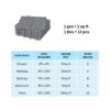 Interlocking Deck Tiles Plastic Waterproof Outdoor All Weather Anti-Slip Bathroom Shower Balcony Porch Strong Weight Capacity Upto 6613 Lbs, Rosette Pattern Pack Of 12 - Gray - Image 12