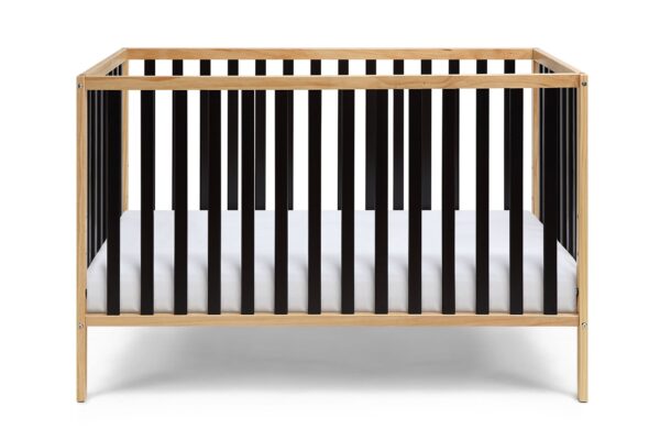 Deux - Remi 3 In 1 Convertible Island Crib - Natural / Black