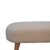 Boucle Hallway Bench - Cream - Image 4
