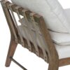 Daybed With Leather Strap Detail - White - Image 3