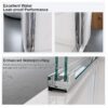 Semi Frameless Double Sliding Shower Door With 6Mm Sgcc Tempered Glass - Chrome - Image 11