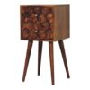 Mini Cube 2 Drawer Nightstand - Chestnut - Image 3