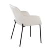 Daniella - Contemporary Dining Chair (Set of 2) - Cream / Black - Image 4