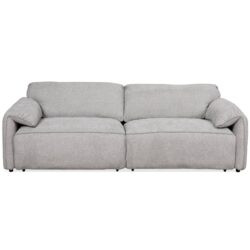 Cleveland - Dual Power Convertible Sofa - Silver