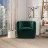 Delaney - Swivel Stylish Chair - Green - Image 7