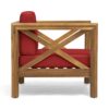 Brava - Modern Club Chair With Water Resistant Cushions - Red - Image 5