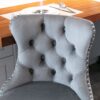 Swivel Velvet Barstools Adjusatble Seat Height From 25-33", Modern Upholstered Chrome Base Bar Stools With Backs Comfortable Tufted For Home Pub And Kitchen Island (Set of 2) - Gray - Image 9