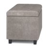 Cosmopolitan - Storage Ottoman - Distressed Gray Taupe - Image 4