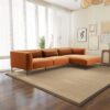 Laley - Right Facing L-Shaped Sectional - Burnt Orange - Image 11