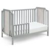 Brees Island - 3 In 1 Convertible Crib - Gray / Graystone - Image 3