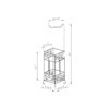 Silver Metal Frame Toilet Paper Holder Stand, Bathroom Tissue Organizer - Silver - Image 4
