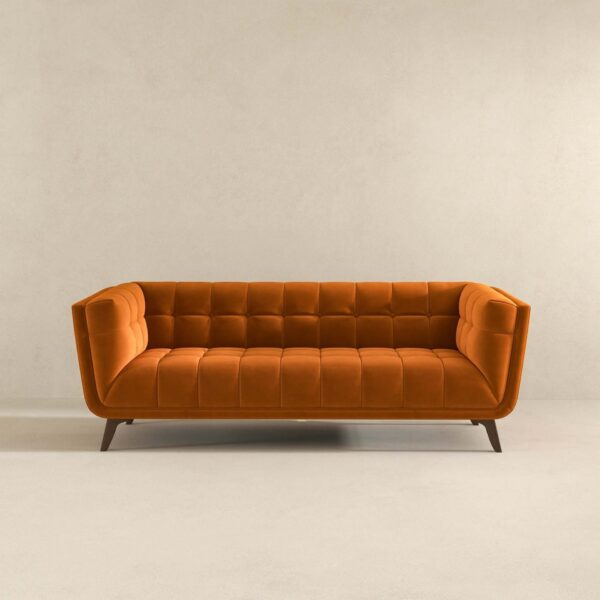 Addison - Large Burntorange Sofa - Brown / Burnt Orange