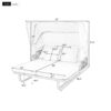 Outdoor Patio Daybed Rattan Daybed Outdoor Sunbed With Detachable Pillows For Patio, Backyard, Pool - Gray - Image 2