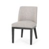 Modern Dining Chair With Durable Fabric Upholstery And Sturdy Wooden Frame (Set of 2) - Light Gray - Image 7