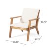 Avacyn - Outdoor 4 Seater Chat Set With Cushions - Natural / Cream - Image 3