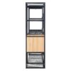 Open Style Wardrobe With Hanging Rails, Shelves And Drawers - Black - Image 16