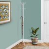 Free Standing Coat Rack 12 Hooks For Entryway - White - Image 2
