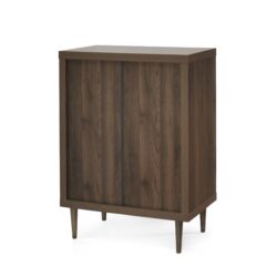 Farhart - Mid Century Modern 4 Drawer Dresser - Walnut