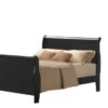 Louis Philippe III - Eastern King Bed - Black - Image 2