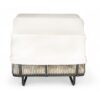 Outdoor Patio Daybed Rattan Daybed Outdoor Sunbed With Detachable Pillows For Patio, Backyard, Pool - Beige - Image 24