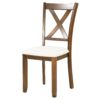 6 Piece Kitchen Dining Table Set Wooden Rectangular Dining Table, 4 Chairs And Bench Family Furniture - Natural Cherry - Image 11
