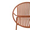 Modern Outdoor 7 Piece Expandable Dining Set With Stackable Chairs - Orange / Teak - Image 17