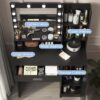 Vanity Desk With Mirror & Light, Large Drawer Three Level Storage Dresser, 3 Lighting Modes Adjustable Brightness, Bedroom Dressing Table - Black - Image 4