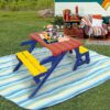 Multi Functional Kid's Arm Chair Table 2 Benches Set Easy To Clean - Colorful - Image 5