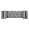 Alma - Tufted Flared Arm Entryway Bench - Opal Gray - Image 5
