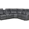 Home Theater Seating Manual Recliner With Cup Holder, Hide - Away Storage Reclining Sofa For Living Room, Home Theater - Gray - Image 6