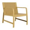 2 Piece Indoor / Outdoor Furniture Set (One Chair And 1 Coffee Table), UV Resistant, Waterproof And Durable - Brick Yellow - Image 3
