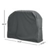 Shield - Patio Outdoor Bbq Grill Cover Durable Weather Resistant Fabric - Dark Gray - Image 2