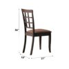 Cardiff - Micro Side Chair (Set of 2) - Dark Brown - Image 6