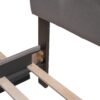 Queen Size Upholstered Platform Bed With 2 Drawers And 1 Twin Long Trundle - Light Gray - Image 14