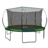 Yc 14Ft Recreational Trampolines With Enclosure For Kids And Adults With Patented Fiberglass Curved Poles Pumpkin - Green - Image 18