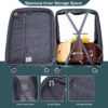 Expandable Hardshell Suitcase Double Spinner Wheels Pp Luggage Sets Lightweight Durable Suitcase With Tsa Lock, 3 Piece Set (20/24/28) - Green - Image 8