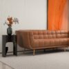 Addison - Right Sectional Leather Sofa - Cognac - Image 10
