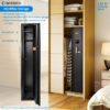1.83 Cu Ft Biometric Keypad Rifle Safe - Black - Image 9
