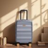 Carry On Luggage Airline Approved18.5" Carry On Suitcase With Tsa Approved Carry On Luggage With Wheels Carry On Bag Hard Shell Suitcases - Dark Gray - Image 2
