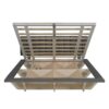 Queen Size Upholstered Hydrualic Platform Floating Bed With LED Light And USB Port - Gray - Image 7
