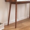 Rustic Entryway Console Table With Carved Panel Drawers And Wood Legs - Natural - Image 13