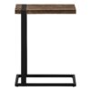 Accent Table, C - Shaped, Stylish Modern - Brown - Image 2