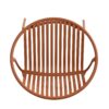 Modern Outdoor 7 Piece Expandable Dining Set With Stackable Chairs - Orange / Teak - Image 16