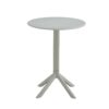 3 Piece Plastic Arm Chair Bistro Grs Premium Ocean Plastic - Light Gray - Image 2
