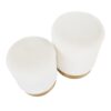Marla - Contemporary Nesting Ottoman Set - Gold / Cream - Image 5